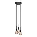 Nordlux - Lustr na lanku PACO 3xE27/25W/230V černá