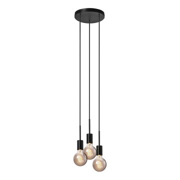 Nordlux - Lustr na lanku PACO 3xE27/25W/230V černá