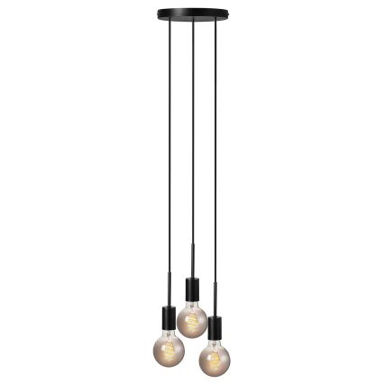 Nordlux - Lustr na lanku PACO 3xE27/25W/230V černá