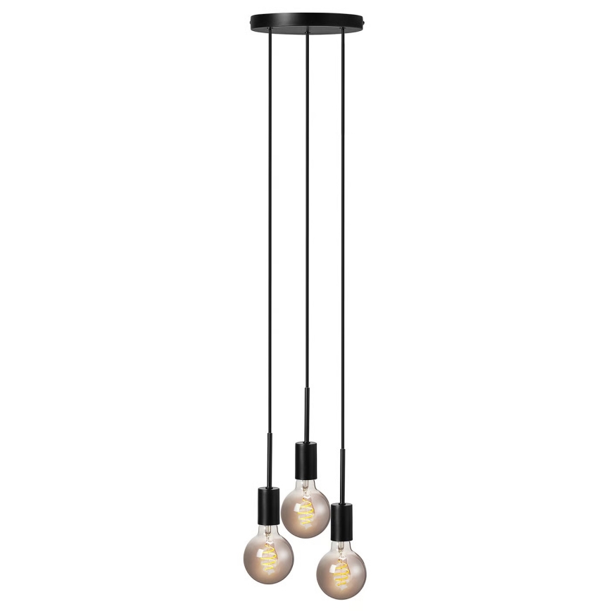 Nordlux - Lustr na lanku PACO 3xE27/25W/230V černá