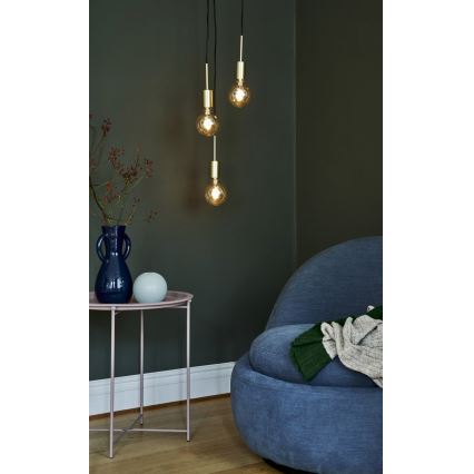 Nordlux - Lustr na lanku PACO 3xE27/25W/230V mosaz