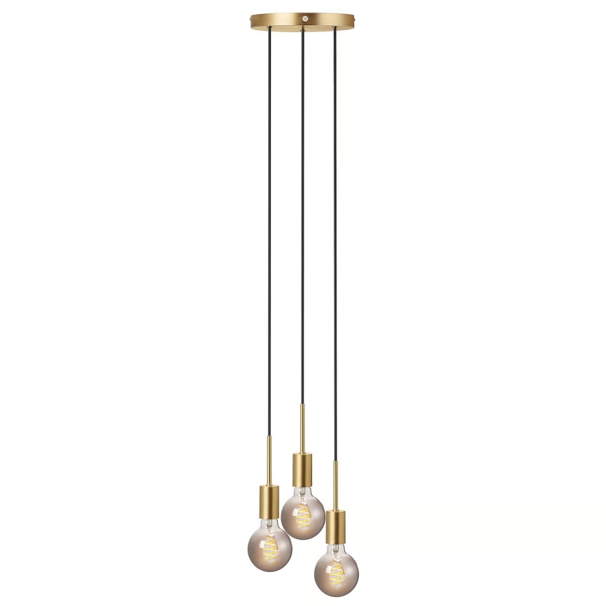 Nordlux - Lustr na lanku PACO 3xE27/25W/230V mosaz