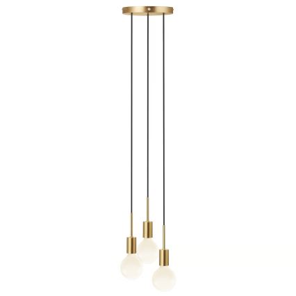 Nordlux - Lustr na lanku PACO 3xE27/25W/230V mosaz