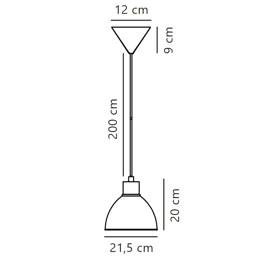Nordlux - Lustr na lanku POP 1xE27/40W/230V antracit