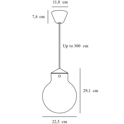 Nordlux - Lustr na lanku RAITO 1xE27/25W/230V mosaz/bílá pr. 22,5 cm