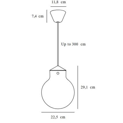 Nordlux - Lustr na lanku RAITO 1xE27/25W/230V mosaz/bílá pr. 22,5 cm