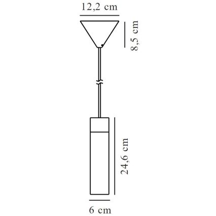 Nordlux - Lustr na lanku TILO 1xGU10/15W/230V černá