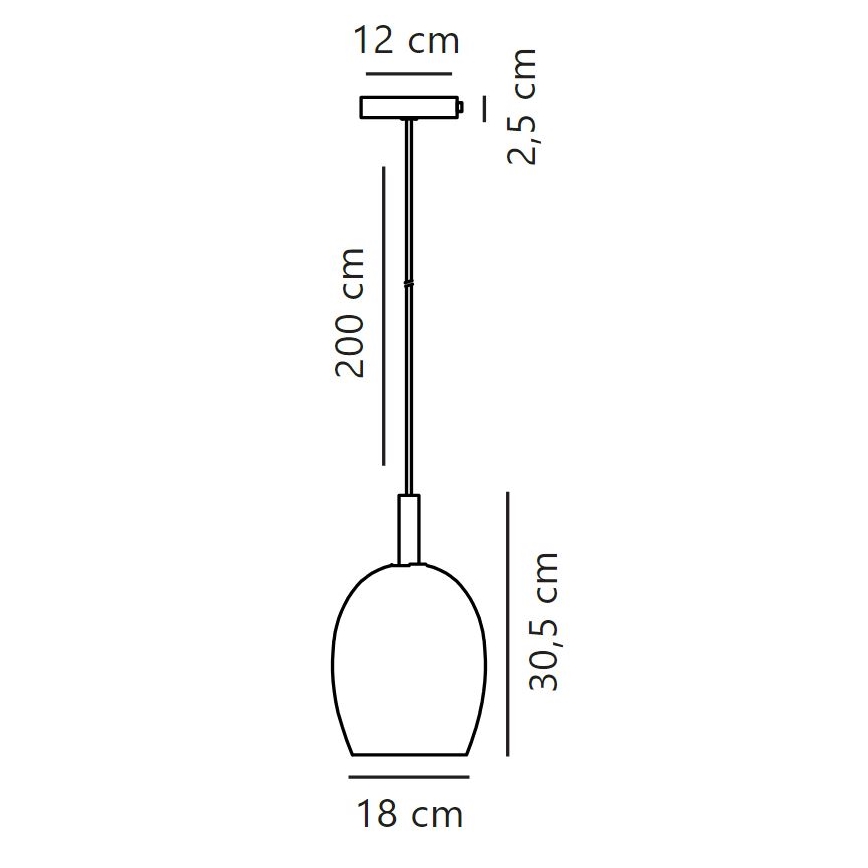 Nordlux - Lustr na lanku UMA 1xE27/40W/230V