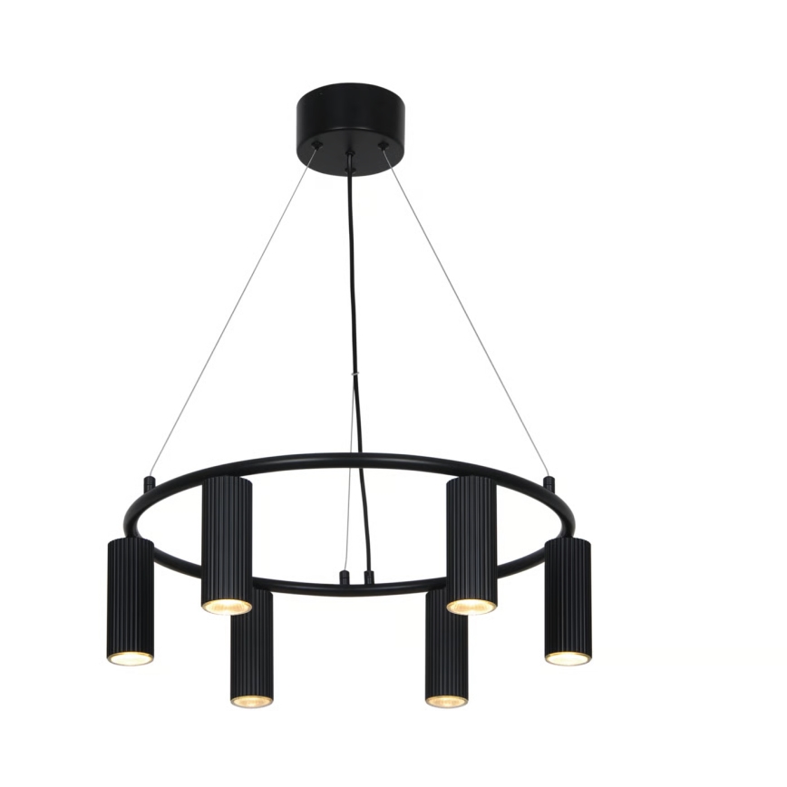 Nordlux - Lustr na lanku VICO 6xGU10/5W/230V černá