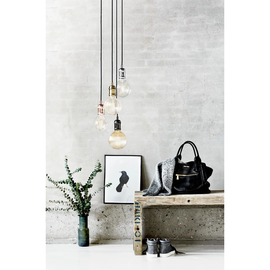 Nordlux - Napájecí kabel AVRA 1xE27/60W/230V černá
