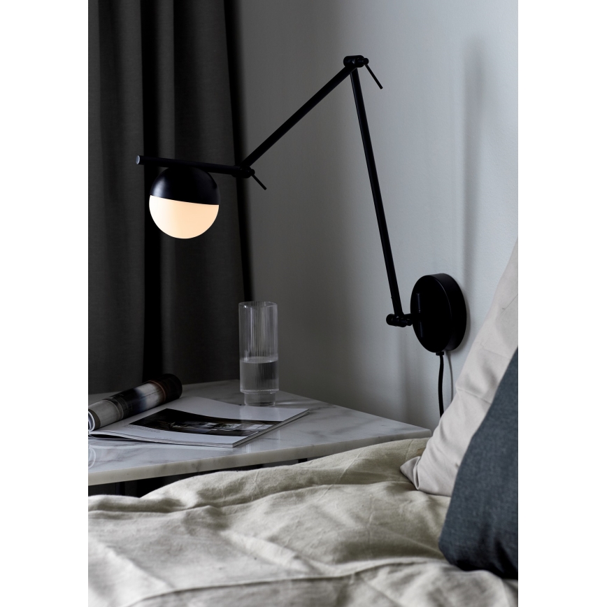Nordlux - Nástěnná lampa CONTINA 1xG9/5W/230V černá