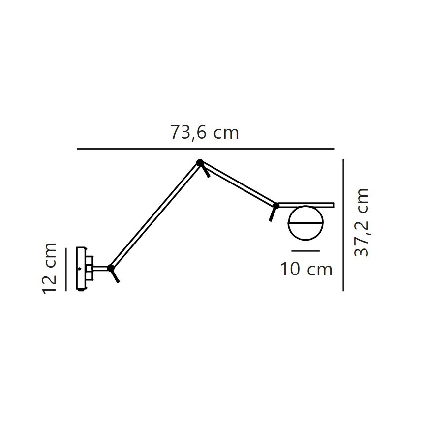 Nordlux - Nástěnná lampa CONTINA 1xG9/5W/230V černá