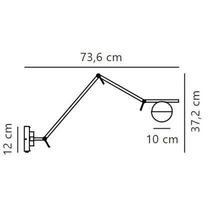 Nordlux - Nástěnná lampa CONTINA 1xG9/5W/230V mosaz