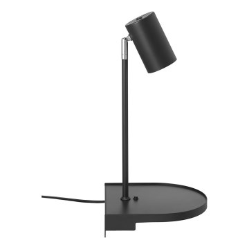 Nordlux - Nástěnná lampa s poličkou CODY 1xGU10/15W/230V černá