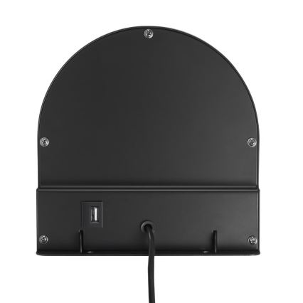 Nordlux - Nástěnná lampa s poličkou CODY 1xGU10/15W/230V černá