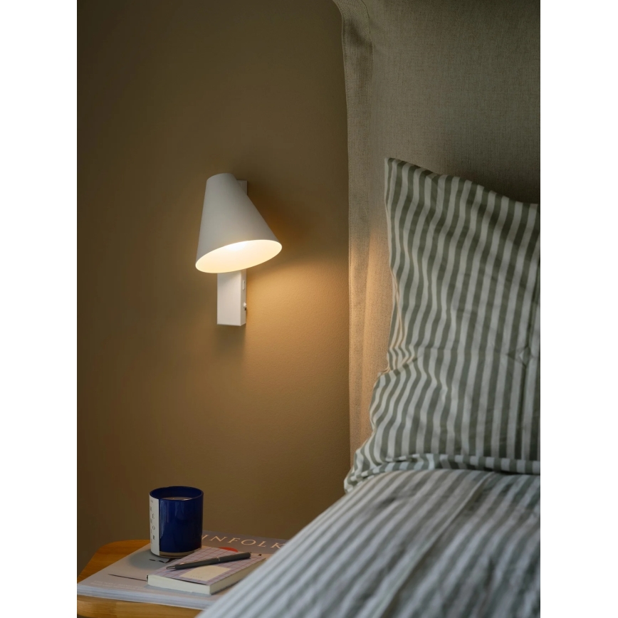 Nordlux - Nástěnná lampa s USB WILMER 1xE14/40W/230V bílá