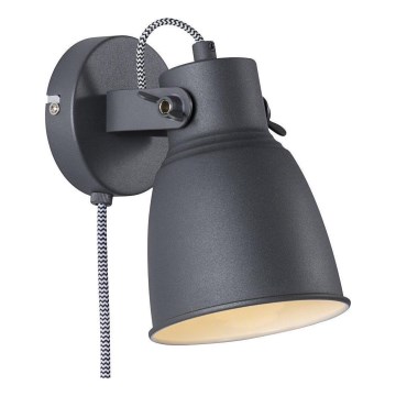 Nordlux - Nástěnné bodové svítidlo ADRIAN 1xE27/25W/230V antracit
