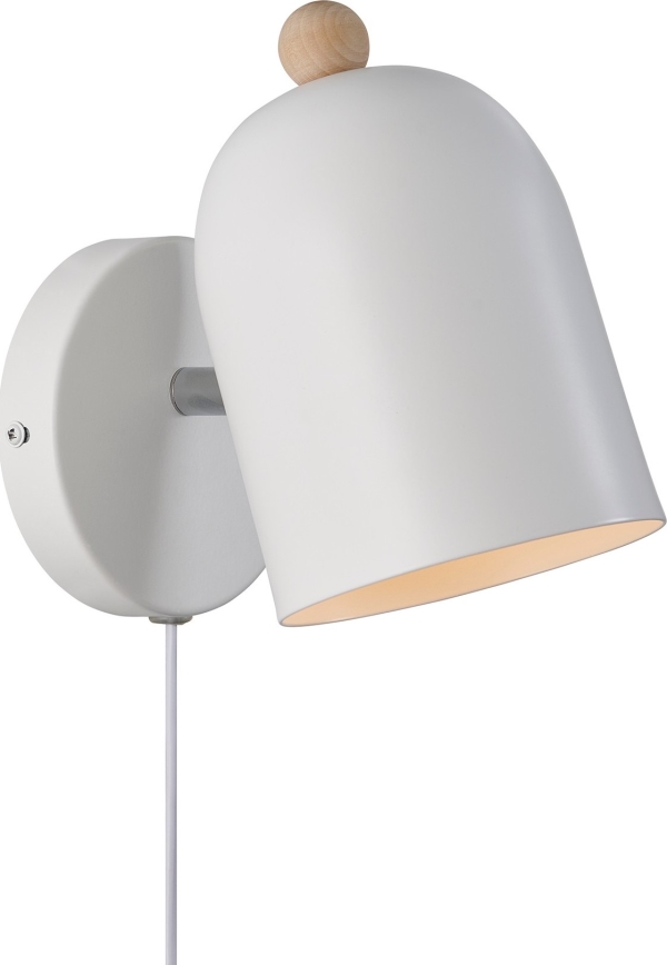 Nordlux - Nástěnné bodové svítidlo GASTON 1xE27/15W/230V bílá