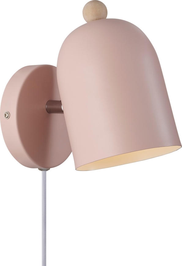 Nordlux - Nástěnné bodové svítidlo GASTON 1xE27/15W/230V růžová