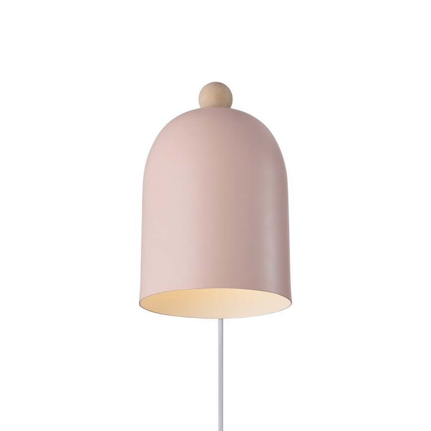 Nordlux - Nástěnné bodové svítidlo GASTON 1xE27/15W/230V růžová