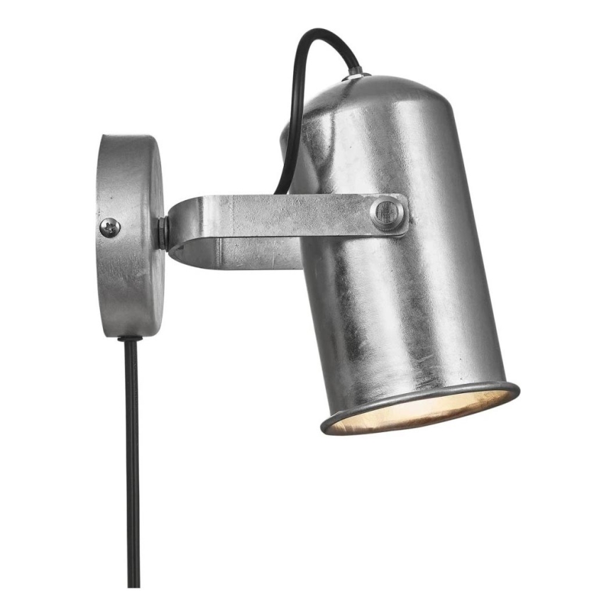 Nordlux - Nástěnné bodové svítidlo PORTER 1xE27/60W/230V matný chrom