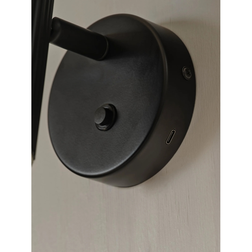 Nordlux - Nástěnné bodové svítidlo VICO 1xGU10/5W/230V černá