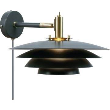 Nordlux - Nástěnné svítidlo BRETAGNE 1xG9/25W/230V antracit
