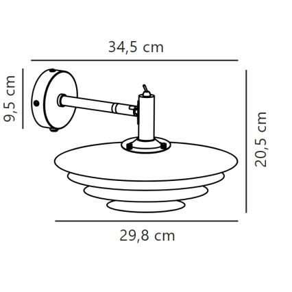 Nordlux - Nástěnné svítidlo BRETAGNE 1xG9/25W/230V bílá