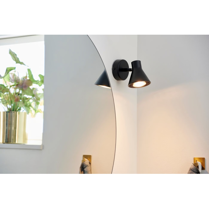 Nordlux - Nástěnné svítidlo EIK 1xGU10/35W/230V černá