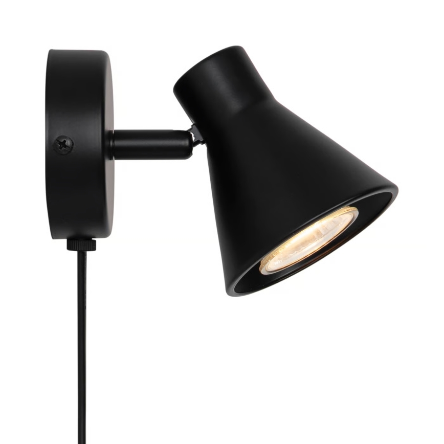 Nordlux - Nástěnné svítidlo EIK 1xGU10/35W/230V černá