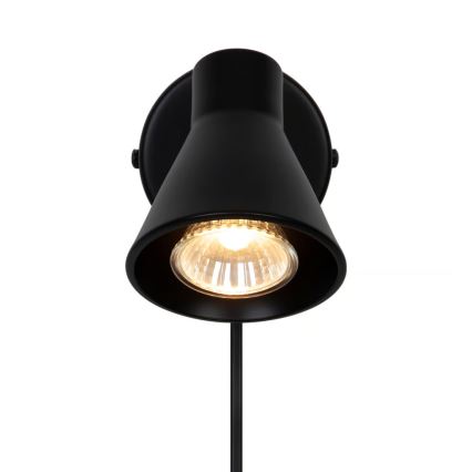 Nordlux - Nástěnné svítidlo EIK 1xGU10/35W/230V černá