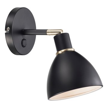 Nordlux - Nástěnné svítidlo RAY 1xE14/25W/230V černá