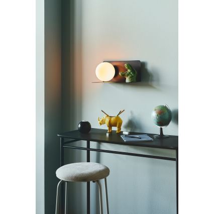Nordlux - Nástěnné svítidlo s poličkou LILIBETH 1xE14/25W/230V černá