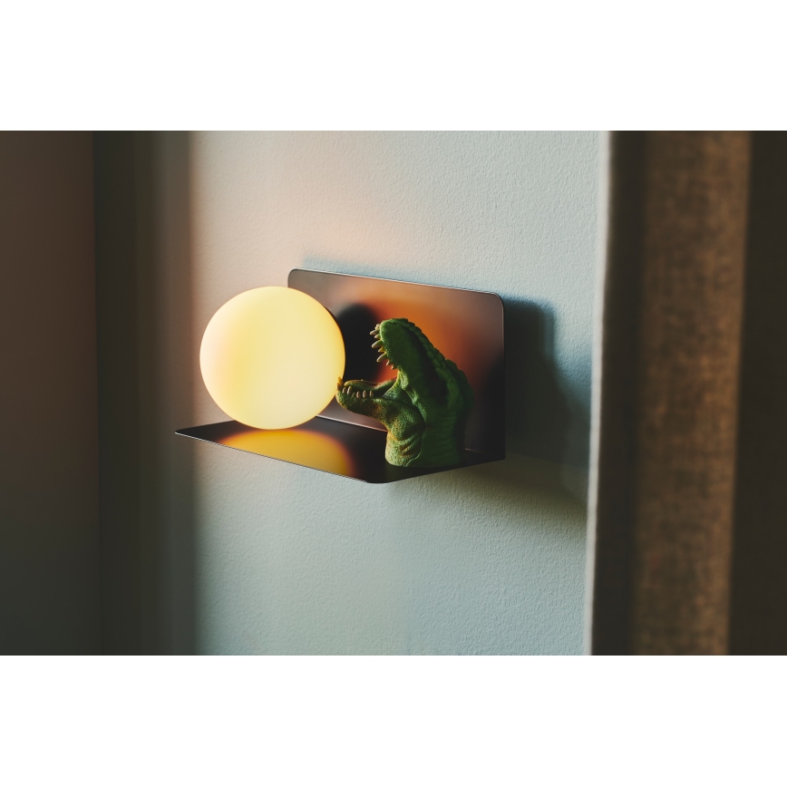 Nordlux - Nástěnné svítidlo s poličkou LILIBETH 1xE14/25W/230V černá