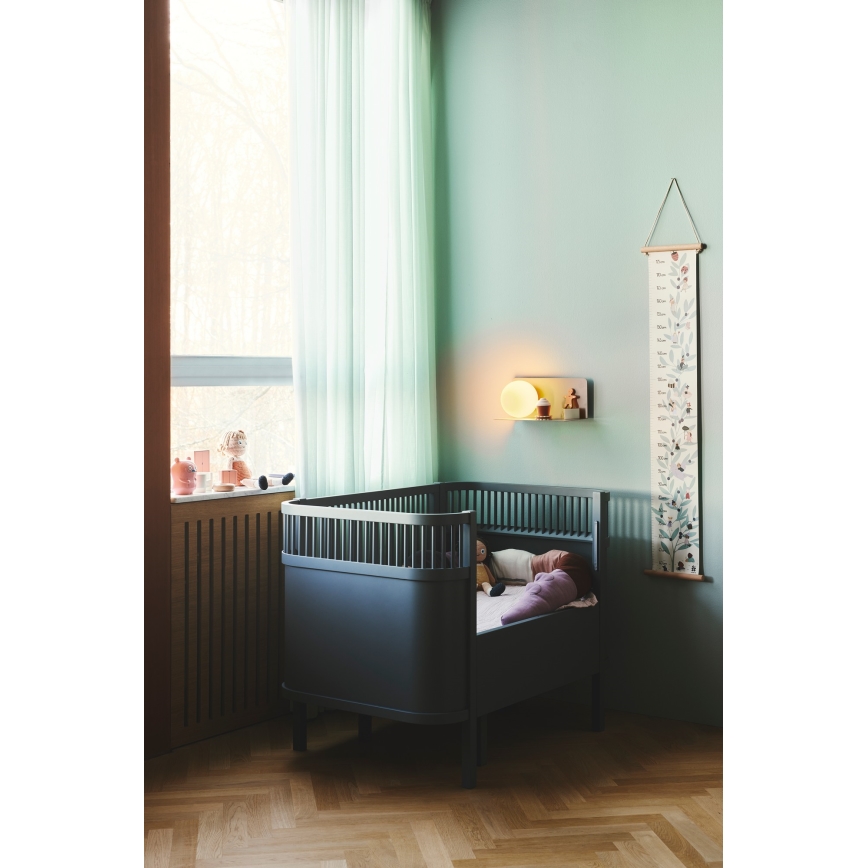 Nordlux - Nástěnné svítidlo s poličkou LILIBETH 1xE14/25W/230V hnědá