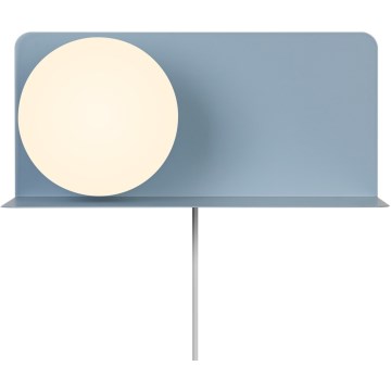 Nordlux - Nástěnné svítidlo s poličkou LILIBETH 1xE14/25W/230V modrá