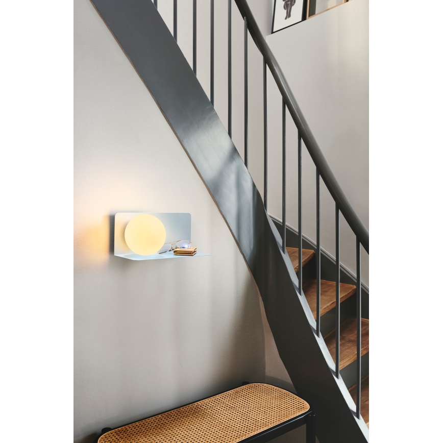 Nordlux - Nástěnné svítidlo s poličkou LILIBETH 1xE14/25W/230V modrá