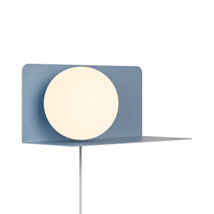 Nordlux - Nástěnné svítidlo s poličkou LILIBETH 1xE14/25W/230V modrá
