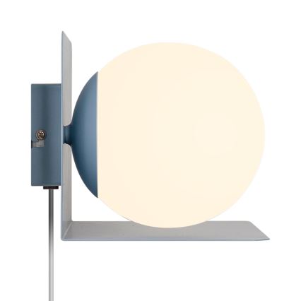 Nordlux - Nástěnné svítidlo s poličkou LILIBETH 1xE14/25W/230V modrá