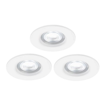 Nordlux - SADA 3x LED RGB Stmívatelné koupelnové podhledové svítidlo DON SMART LED/4,7W/230V 2200-6500K IP65