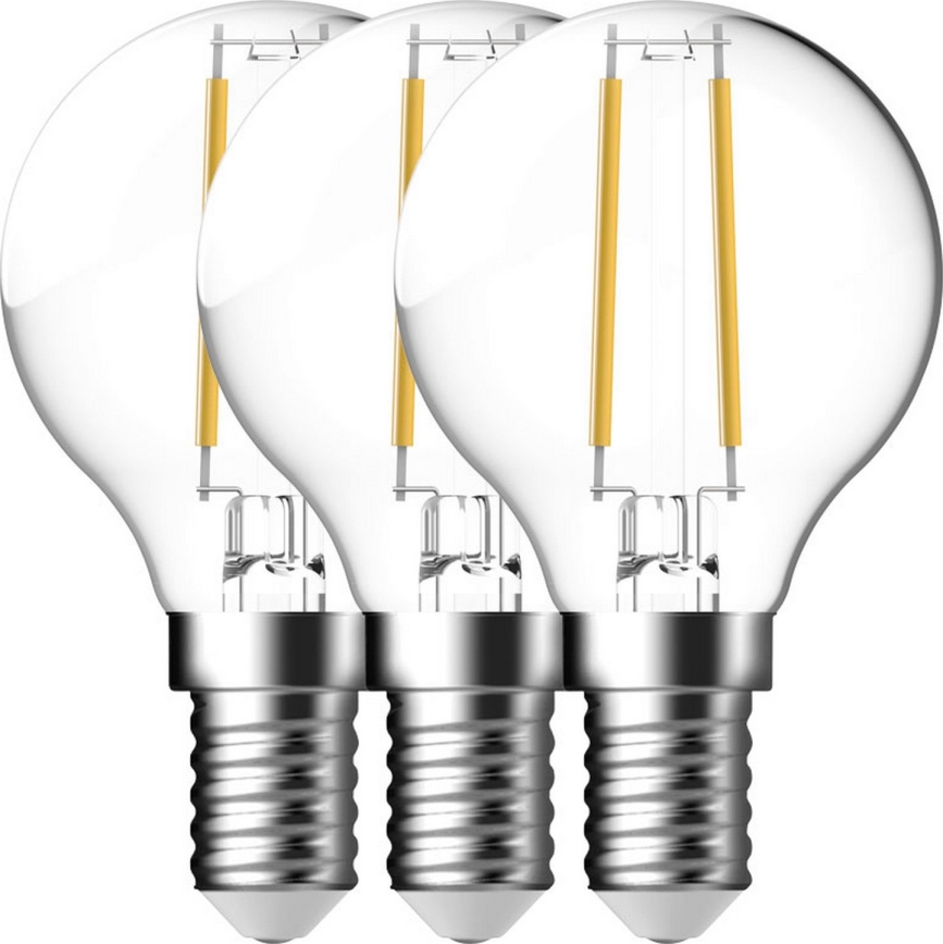 Nordlux - SADA 3x LED Žárovka FILAMENT G45 E14/4W/230V 4000K