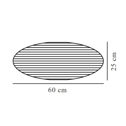 Nordlux - Stínidlo k lustru VILLO E27 pr. 60 cm hnědá