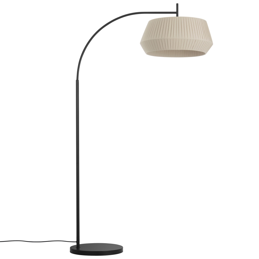 Nordlux - Stojací lampa DICTE 1xE27/60W/230V černá/béžová