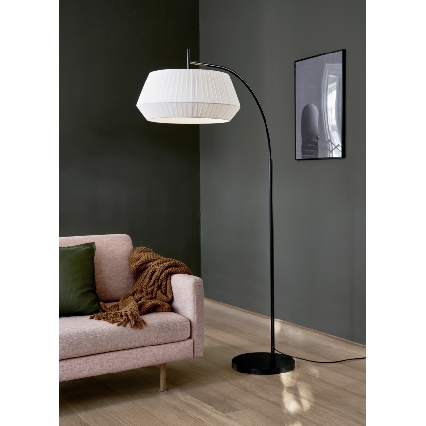 Nordlux - Stojací lampa DICTE 1xE27/60W/230V černá/bílá