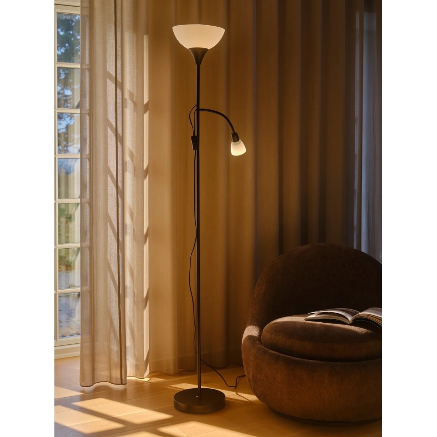 Nordlux - Stojací lampa LAURIA 1xE27/40W/230V + 1xE14/15W