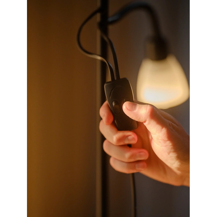 Nordlux - Stojací lampa LAURIA 1xE27/40W/230V + 1xE14/15W