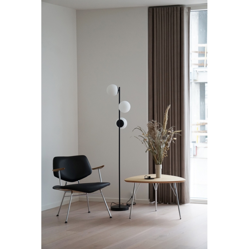 Nordlux - Stojací lampa LILLY 3xE14/25W/230V černá