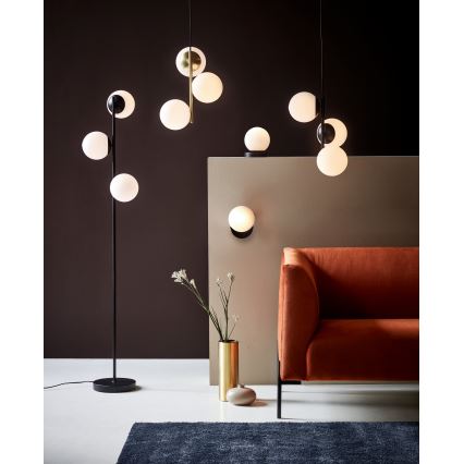 Nordlux - Stojací lampa LILLY 3xE14/25W/230V černá
