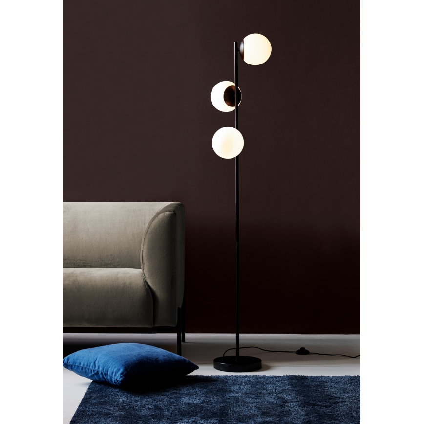 Nordlux - Stojací lampa LILLY 3xE14/25W/230V černá