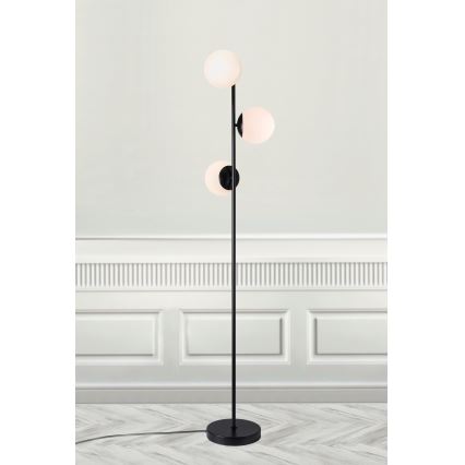 Nordlux - Stojací lampa LILLY 3xE14/25W/230V černá